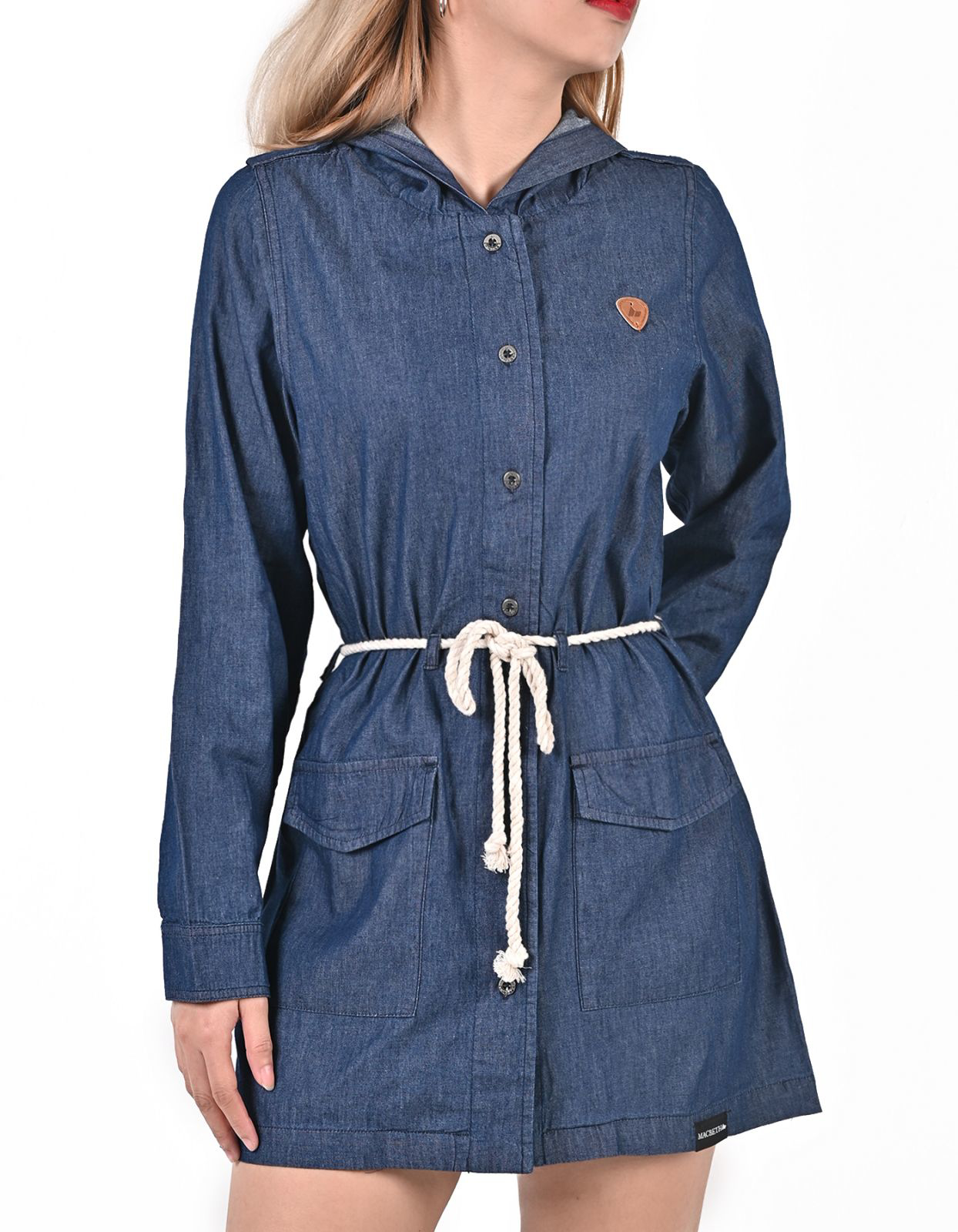Picture of HOODED DENIM DRESS