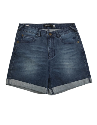 Show details for HIGH WAIST DENIM SHORTS