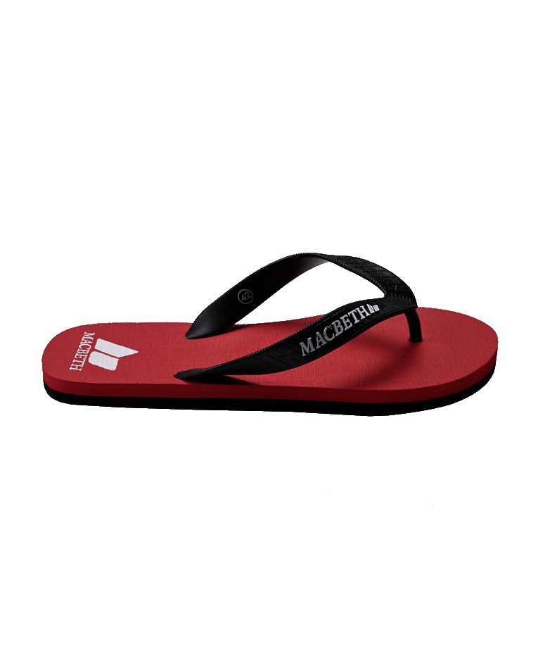 Picture of Macbeth Men's Flip Flops - red