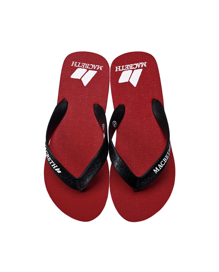 Picture of Macbeth Men's Flip Flops - red