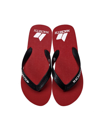 Show details for Macbeth Men's Flip Flops - red