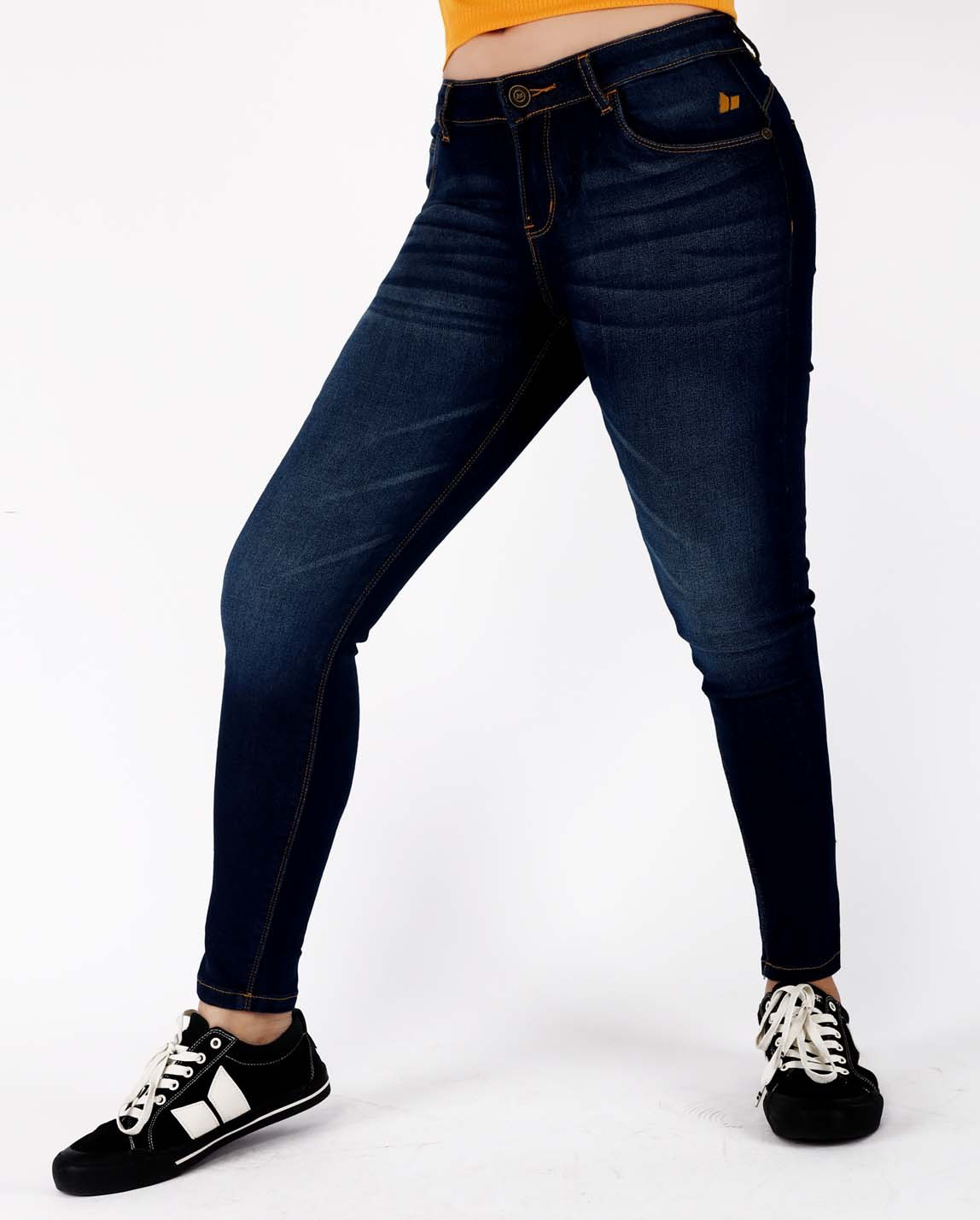 Picture of DARK ENZYME MID WAIST ANKLE SKINNY
