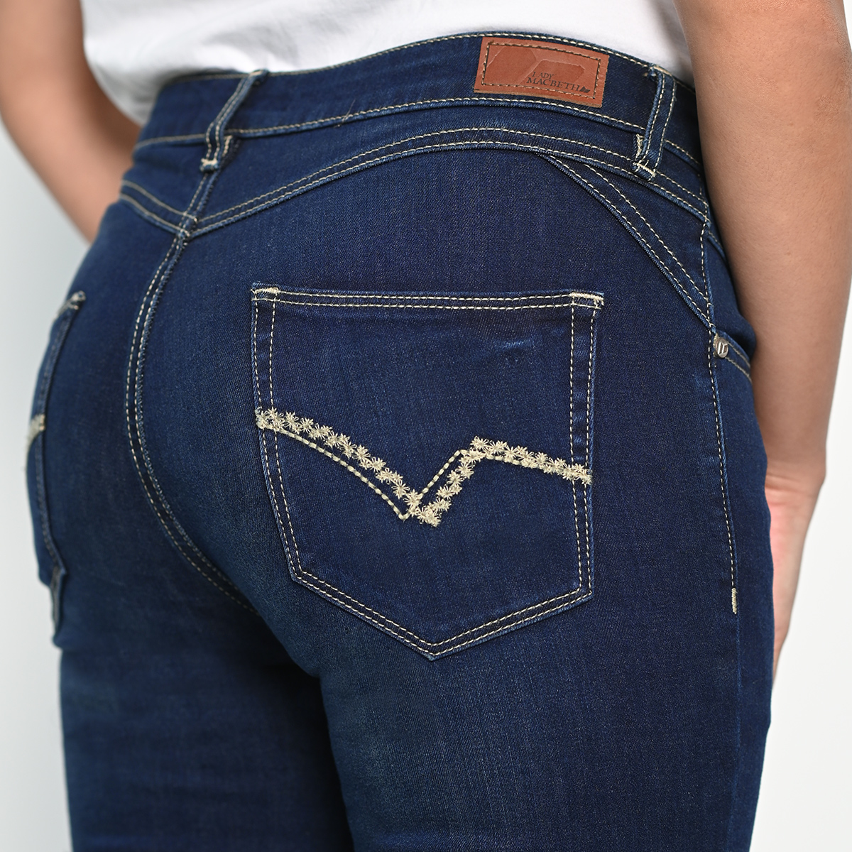 Picture of Dark Indigo High Waist Ankle Skinny