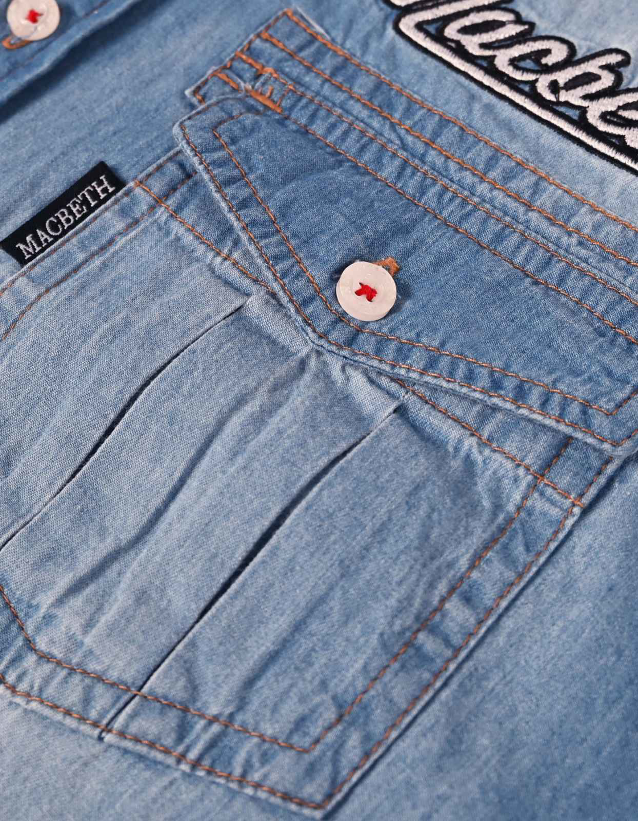Picture of LIGHT CHAMBRAY POLO