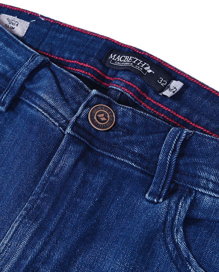 Picture of DENIM SHORTS - ACID BLUE