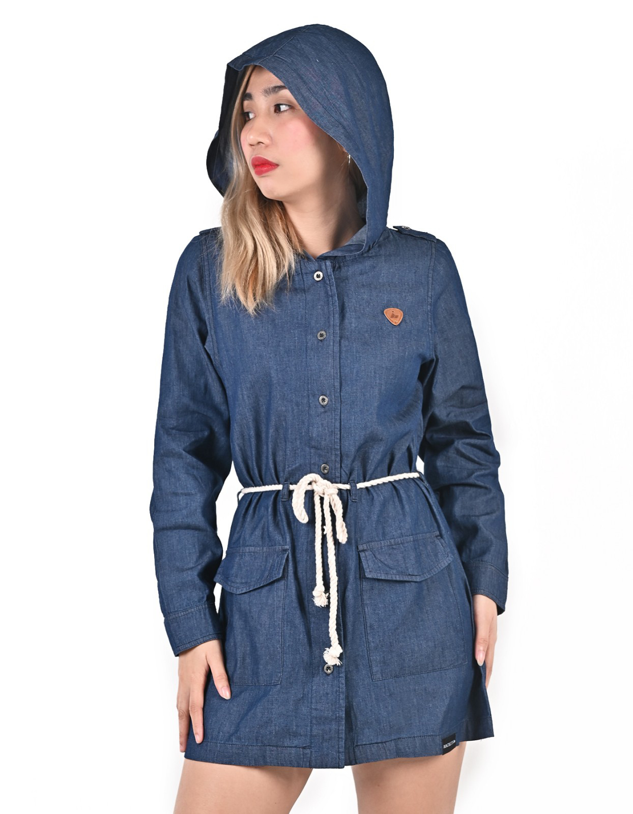 Picture of HOODED DENIM DRESS