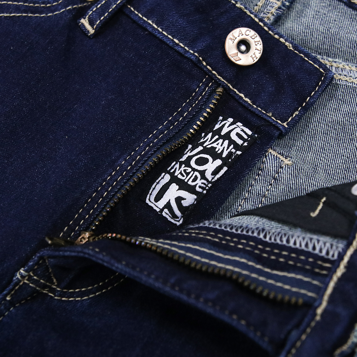 Picture of Dark Indigo High Waist Ankle Skinny