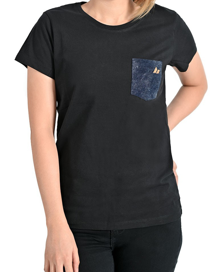 Picture of LADIES DENIM POCKET TEE