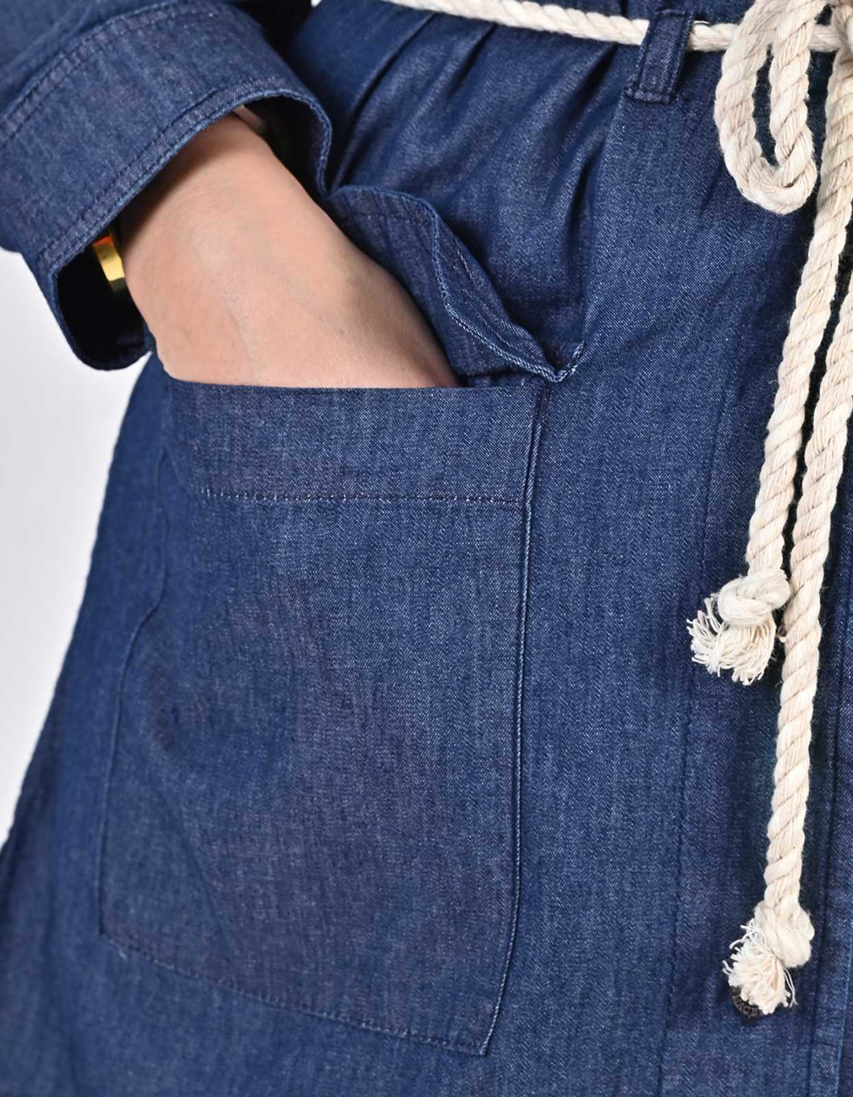 Picture of HOODED DENIM DRESS