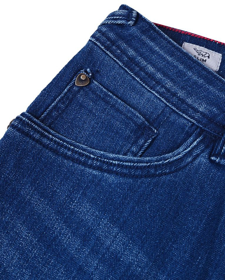 Picture of DENIM SHORTS - ACID BLUE
