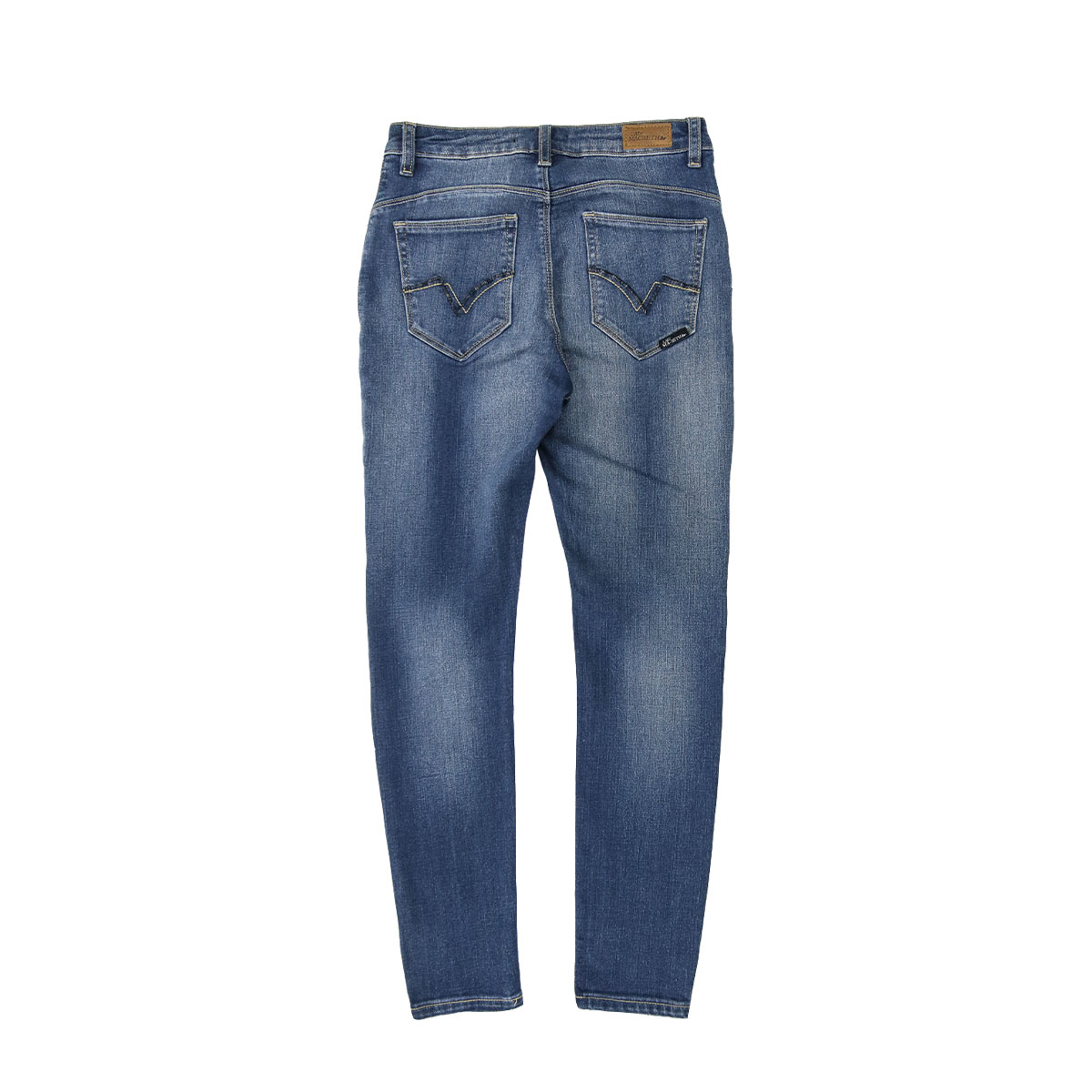 Picture of Classic Medium Blue High waist Slim Straight