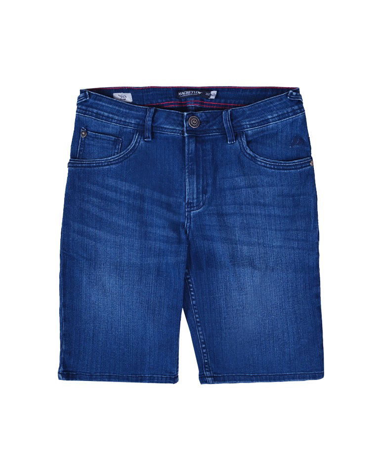 Picture of DENIM SHORTS - ACID BLUE