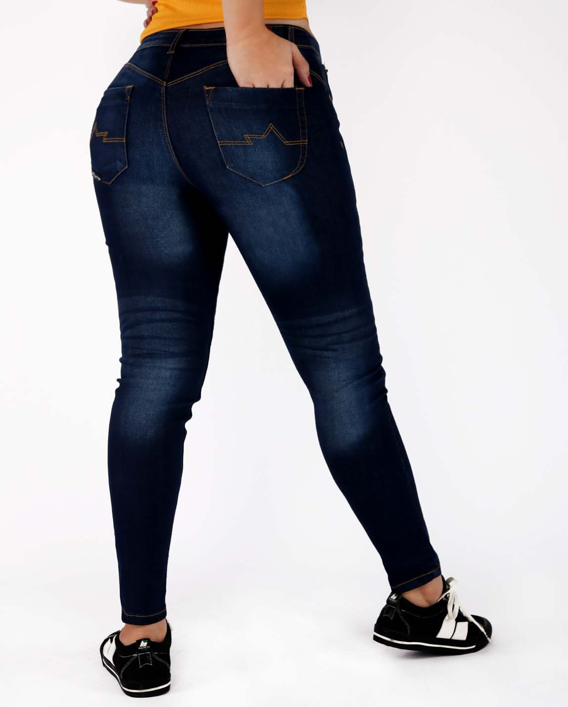 Picture of DARK ENZYME MID WAIST ANKLE SKINNY