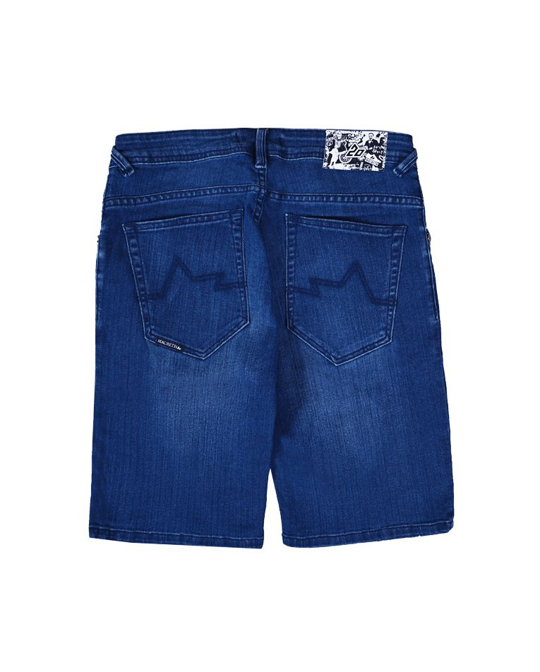 Picture of DENIM SHORTS - ACID BLUE
